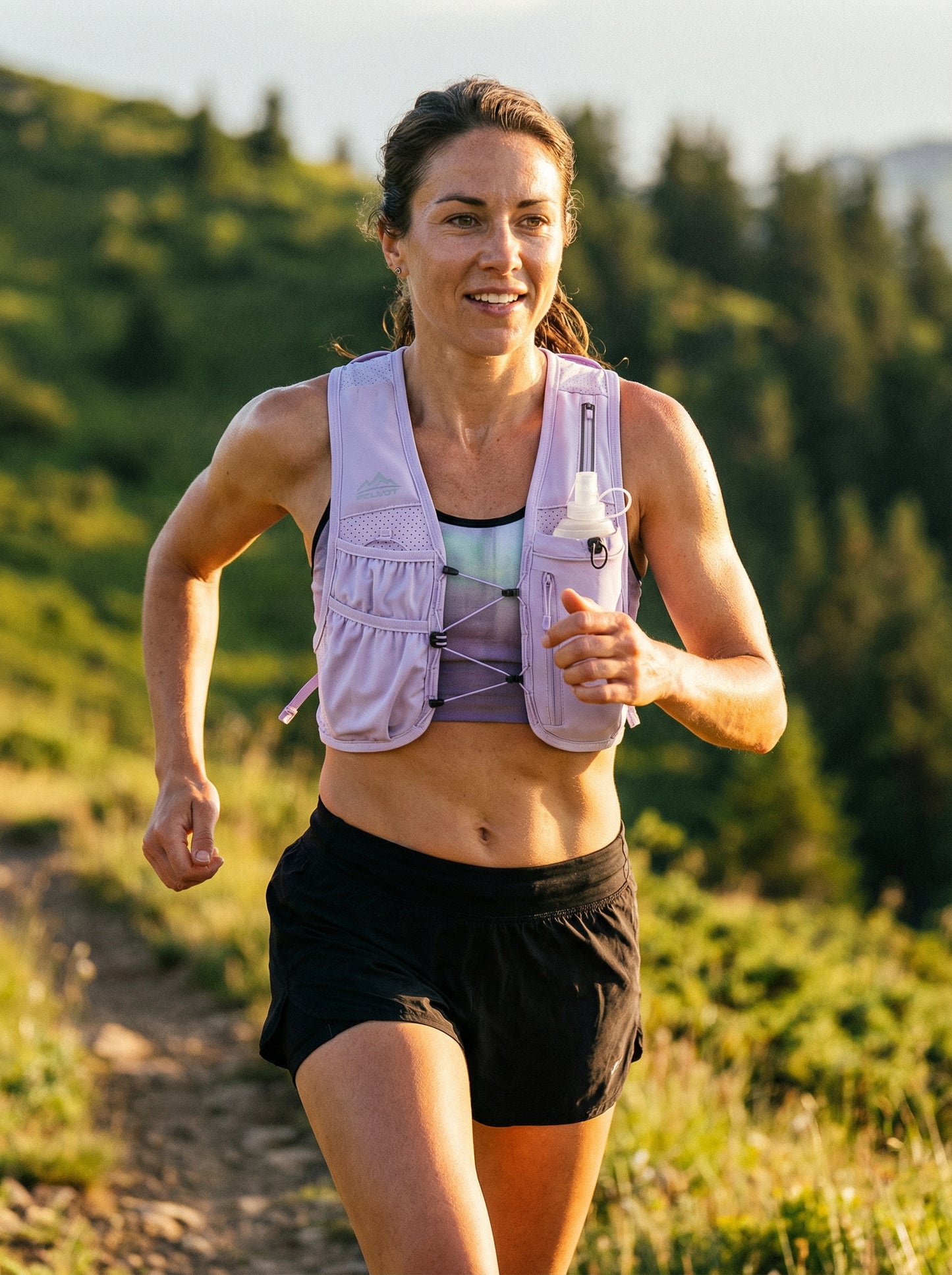 Zelvot | Adjustable Reflective Running Vest: 500ml Flask, USA Patent, Lightweight for Men & Women