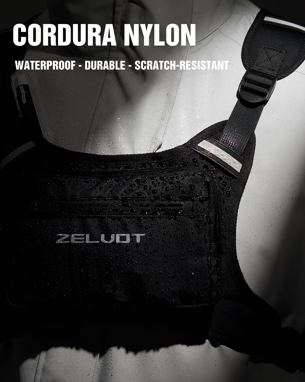 Zelvot | USA Patent Multi-Sport Vest: Lightweight, Reflective, 1L Hydration