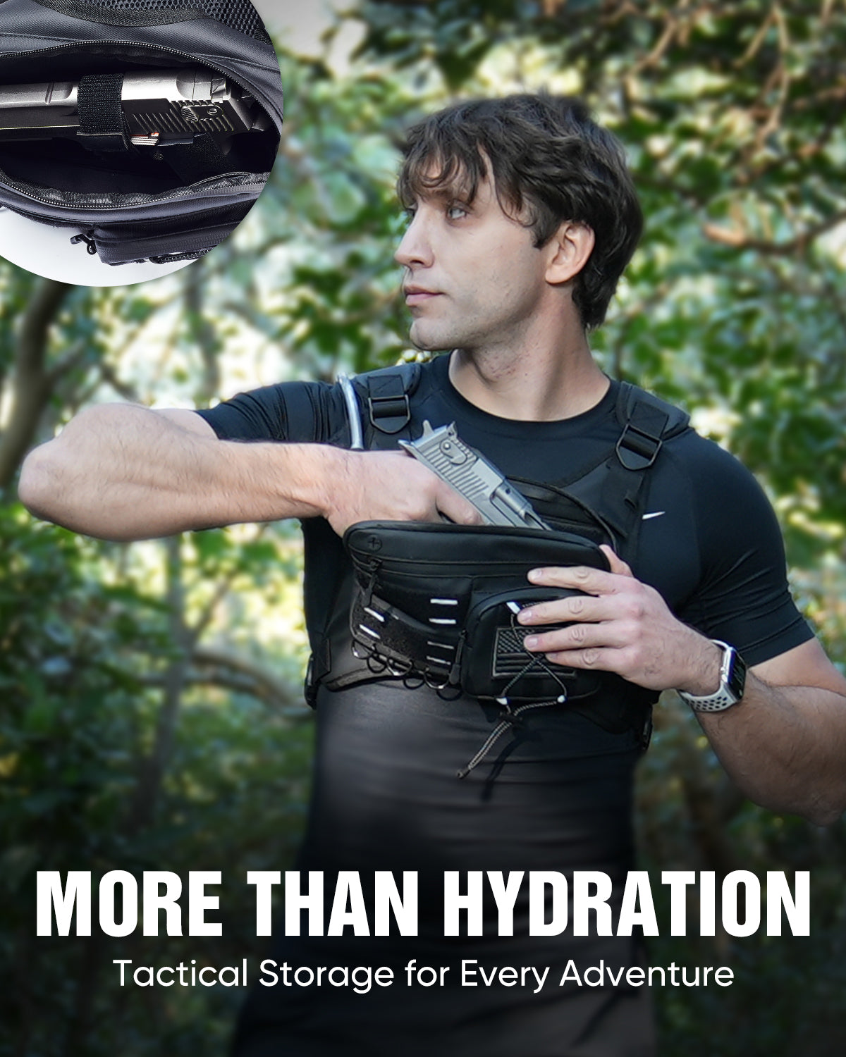 Zelvot | 2L Hydration Vest with USA Patent | Lightweight & Reflective Marathon Pack