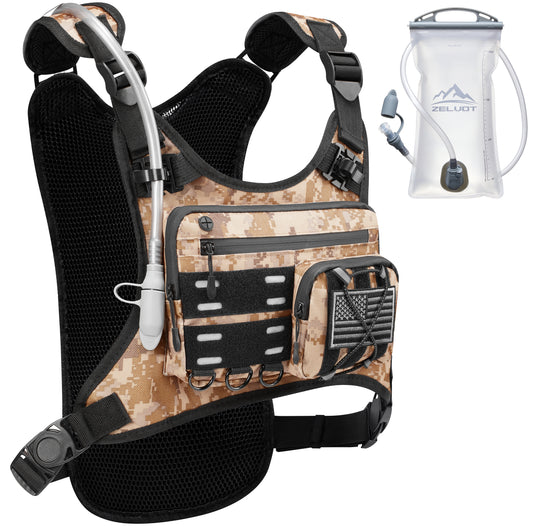 Zelvot | 2L Hydration Vest with USA Patent | Lightweight & Reflective Marathon Pack