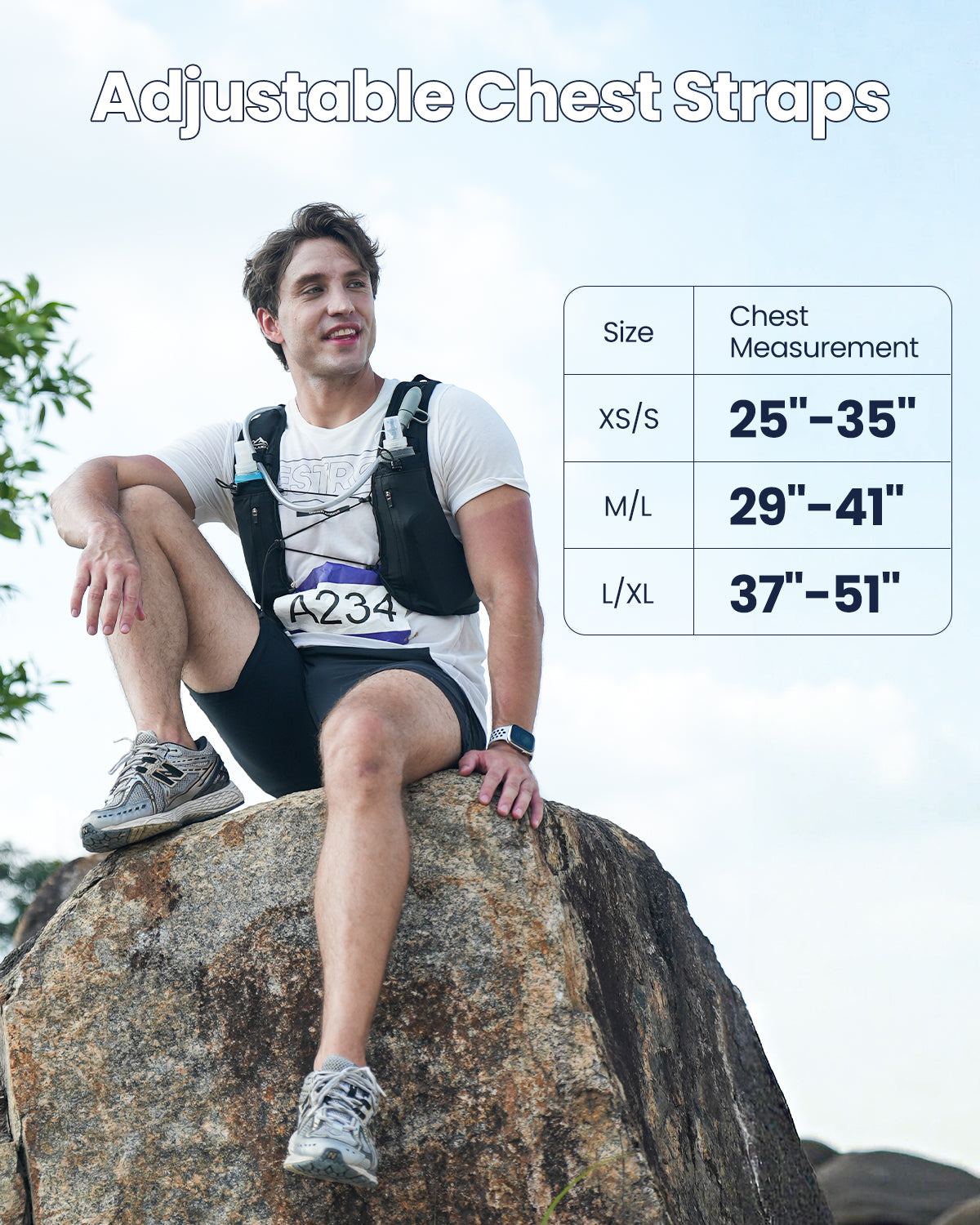 Zelvot | Lightweight Reflective Hydration Vest: 2L Bladder, Adjustable, USA Patent for Men & Women