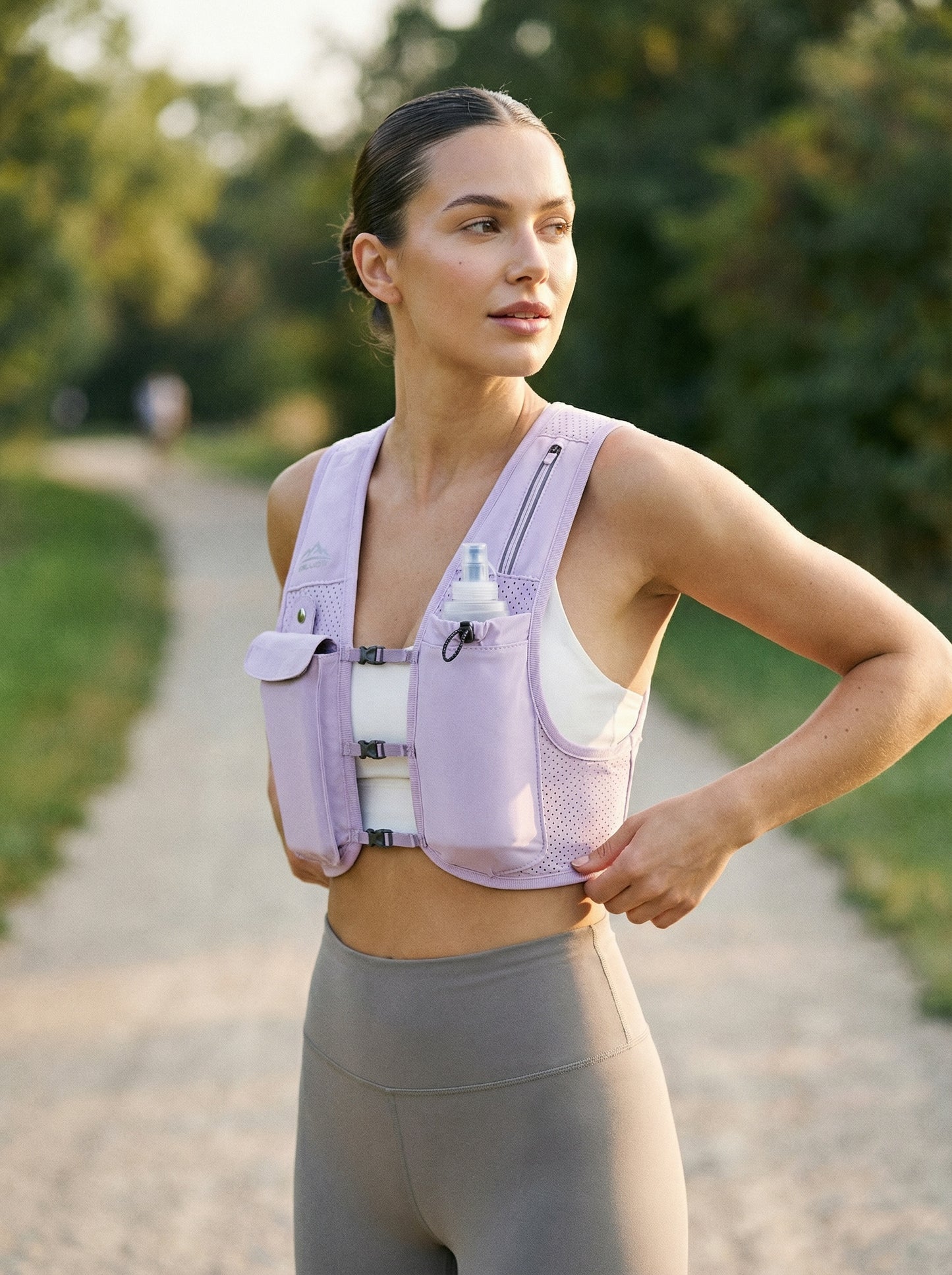 Zelvot | Lightweight Reflective Running Vest | Adjustable 500ml Hydration Pack | USA Patent