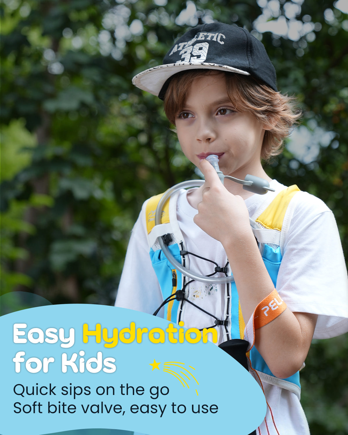 Zelvot | Adjustable Kids Running Vest – 8 Pockets, Lightweight, USA Patent, with Water Bladder